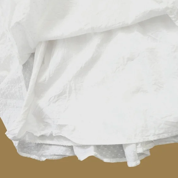 New Sandra Darren White Swiss Dot Fit and Flare - Picture 6 of 9